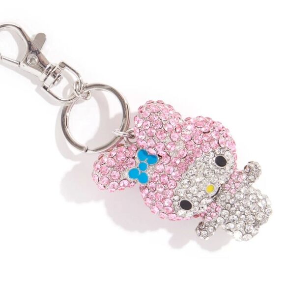 Hello Kitty & Friends My Melody Pave 3D Bling Keychain - Picture 1 of 9